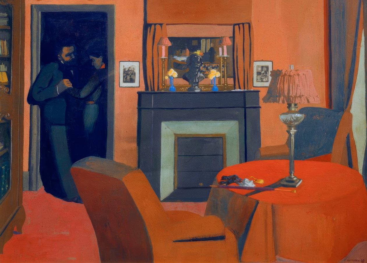 Červený pokoj od Felix Edouard Vallotton