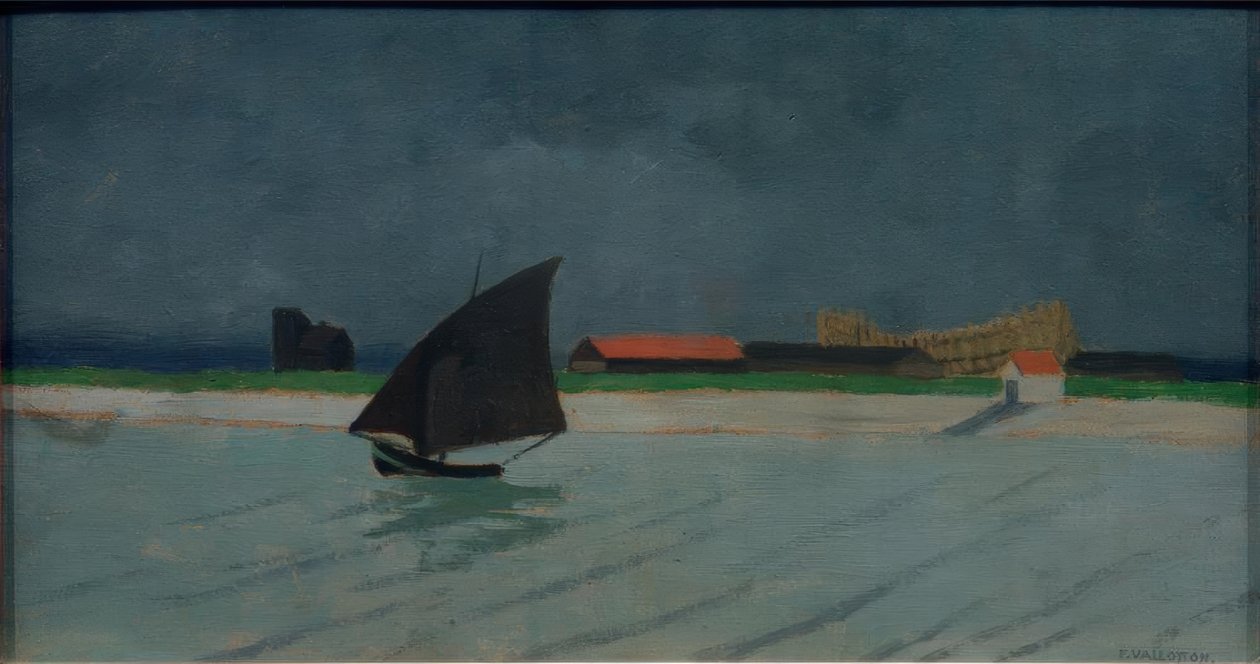 Ústí řeky Seiny (přímořská krajina) od Felix Edouard Vallotton