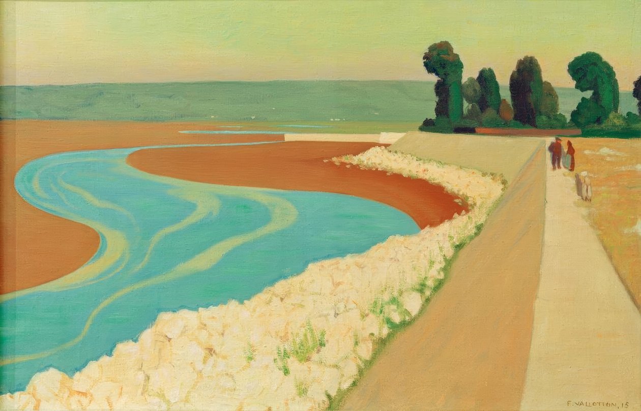 hráz Honfleur od Felix Edouard Vallotton