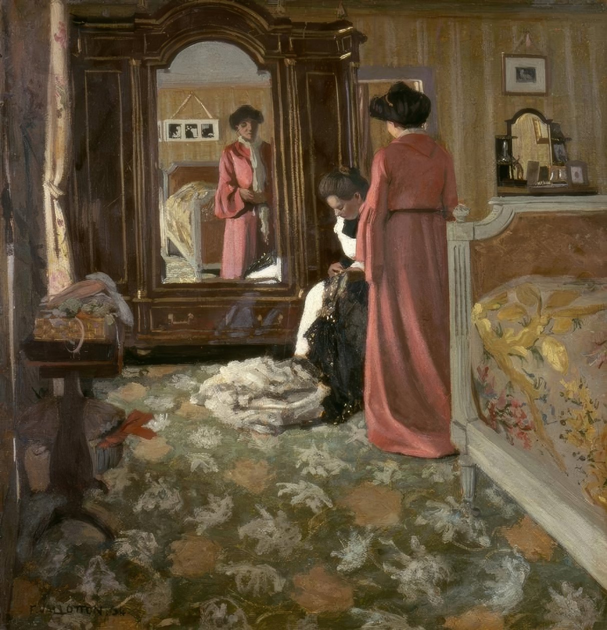 Interiér od Felix Edouard Vallotton