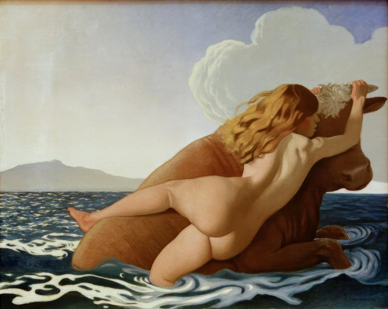 Únos Evropy od Felix Edouard Vallotton