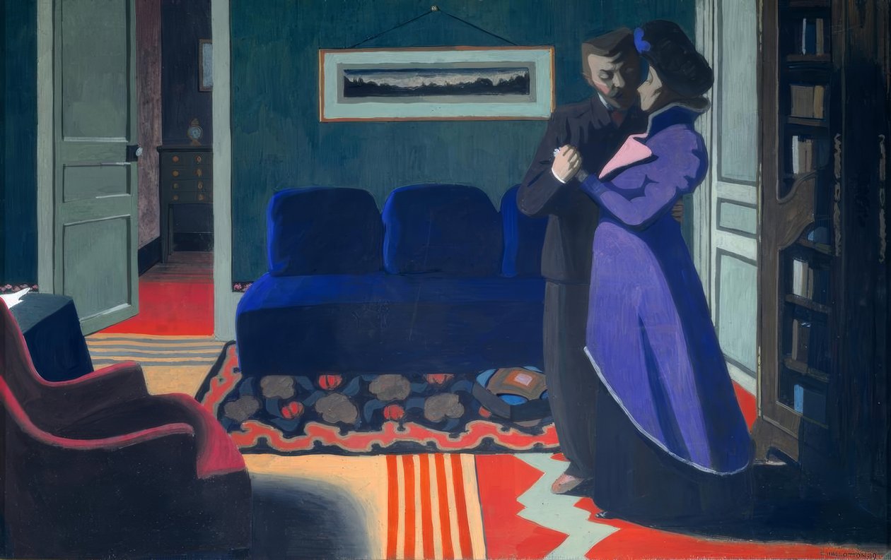 Návštěva od Felix Edouard Vallotton