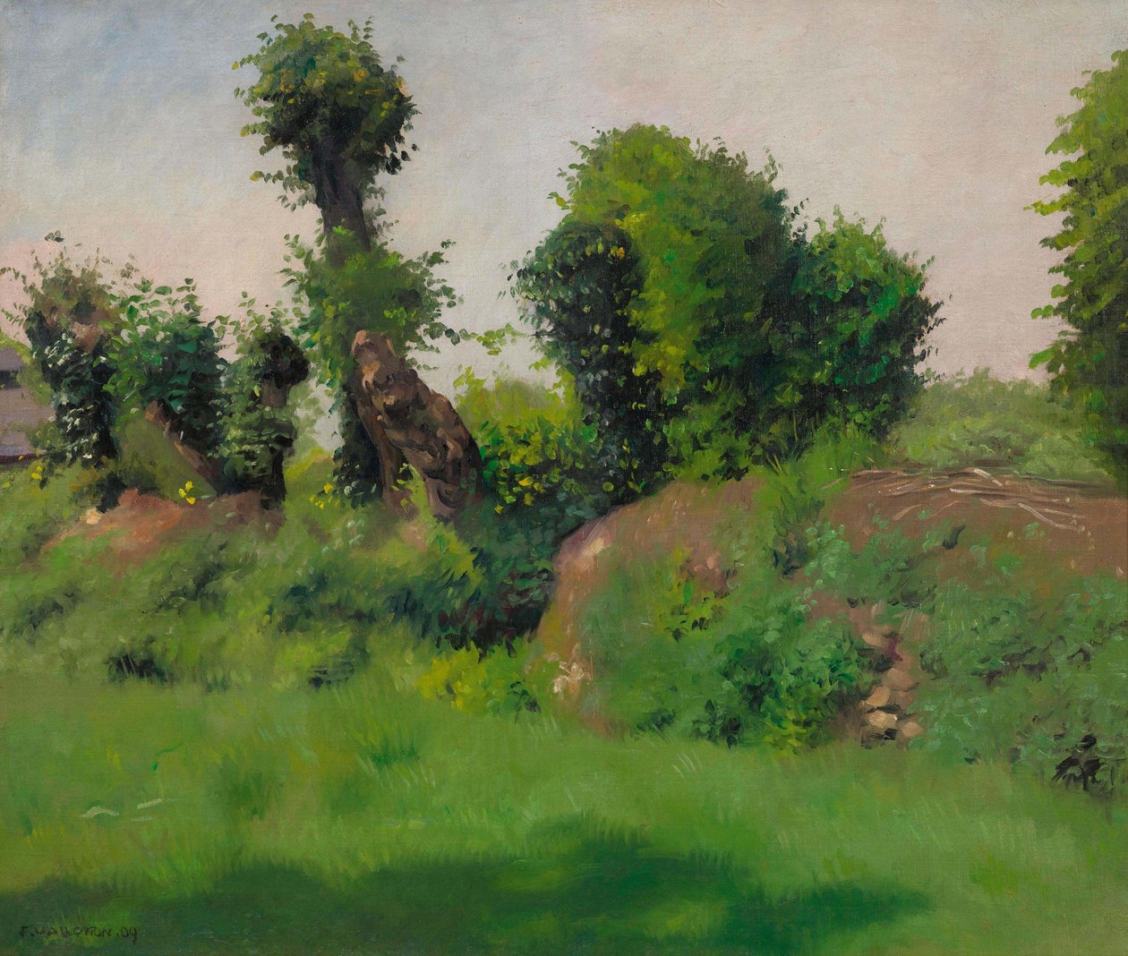 Živý plot, Honfleur, 1909. od Felix Edouard Vallotton