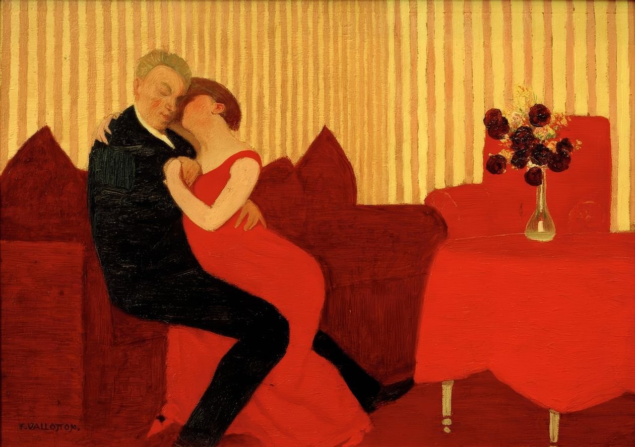 Lež od Felix Edouard Vallotton