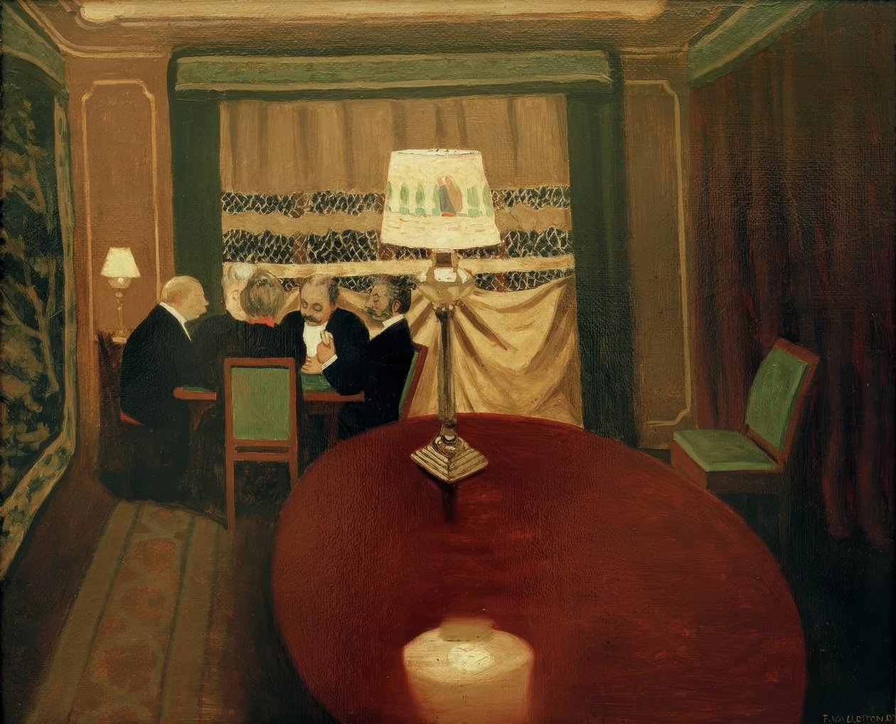 Poker od Felix Edouard Vallotton