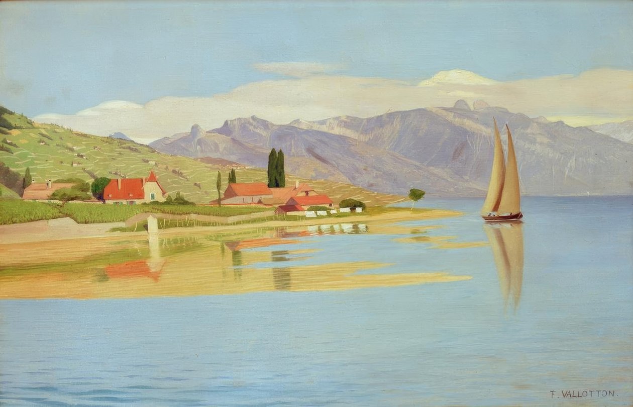 Přístav Pully od Felix Edouard Vallotton
