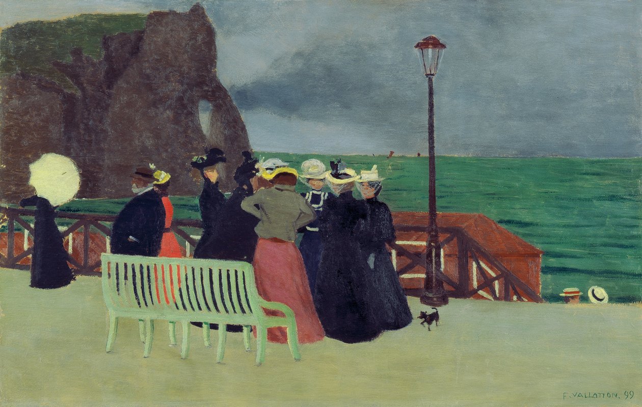 Prkna v Etretatu, 1899. od Felix Edouard Vallotton