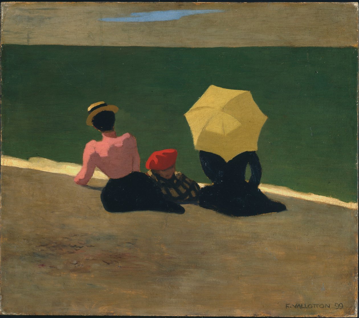 Na pláži, 1899 od Felix Edouard Vallotton