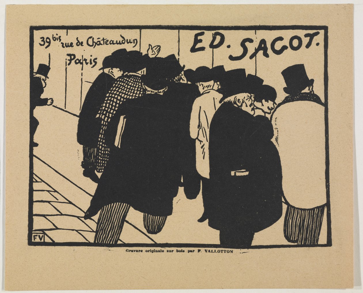 Tisk Fanciers od Felix Edouard Vallotton