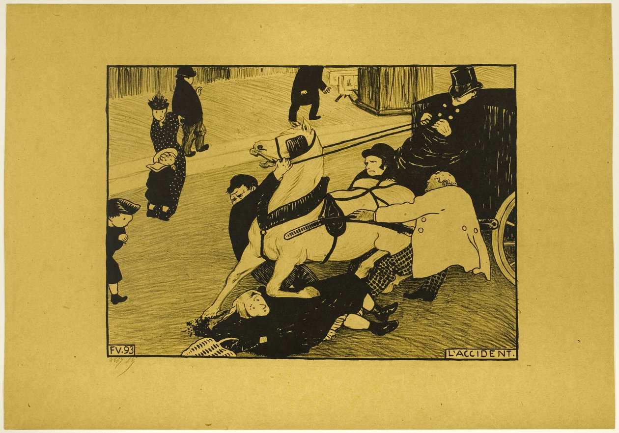 Nehoda od Felix Edouard Vallotton