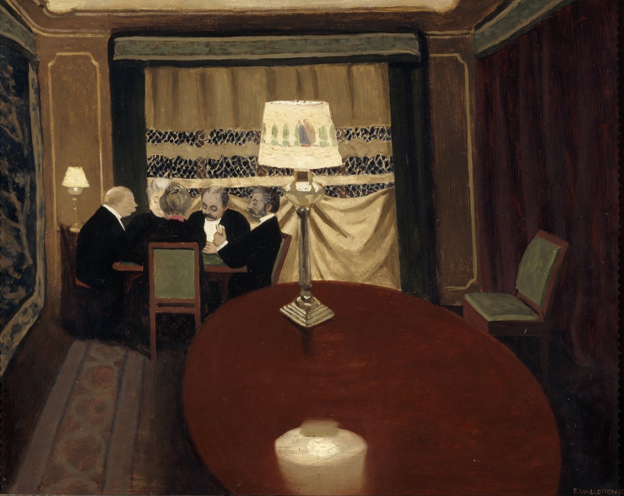 Pokerová hra, 1902 od Felix Edouard Vallotton