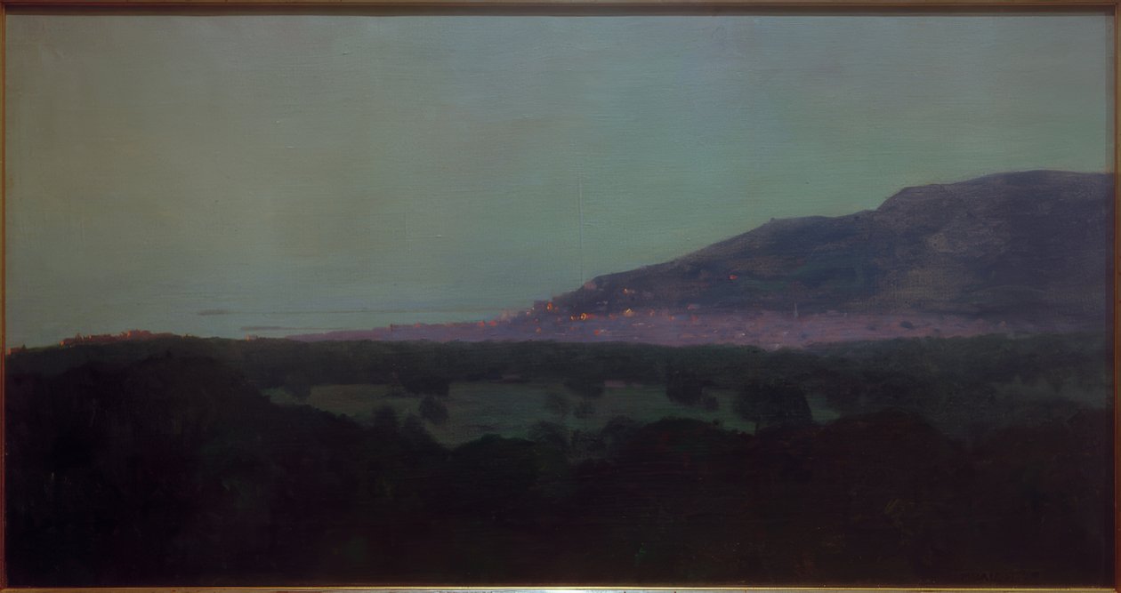 Trouville večer od Felix Edouard Vallotton