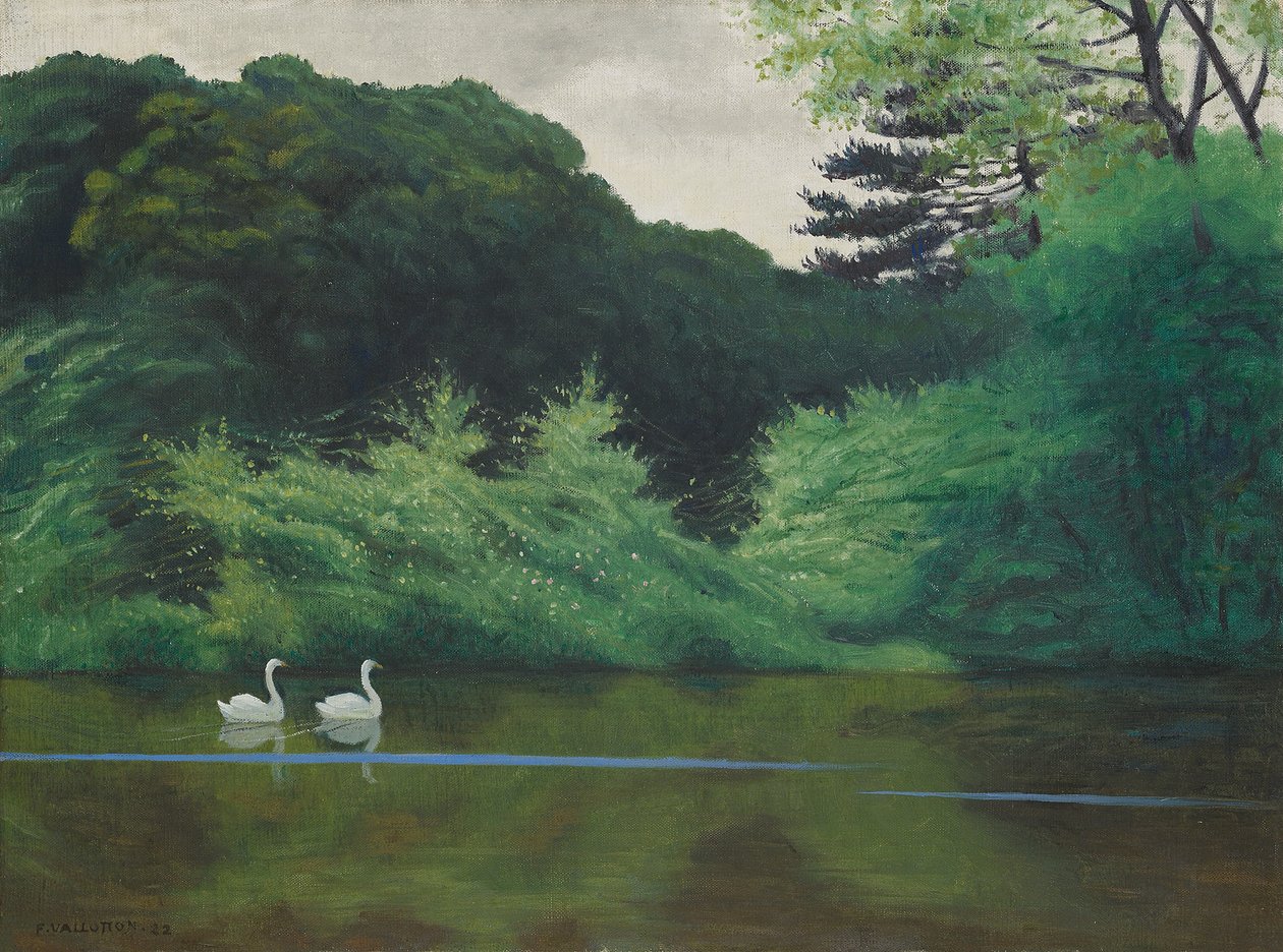 Ostrov v Lac Saint-James, 1922 od Felix Edouard Vallotton