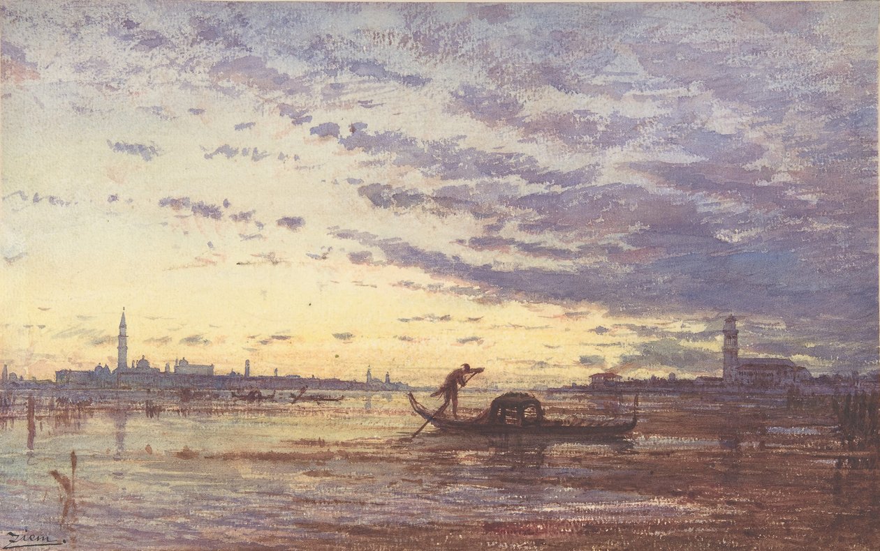 Benátky, n.d. od Felix Francois Georges Philibert Ziem