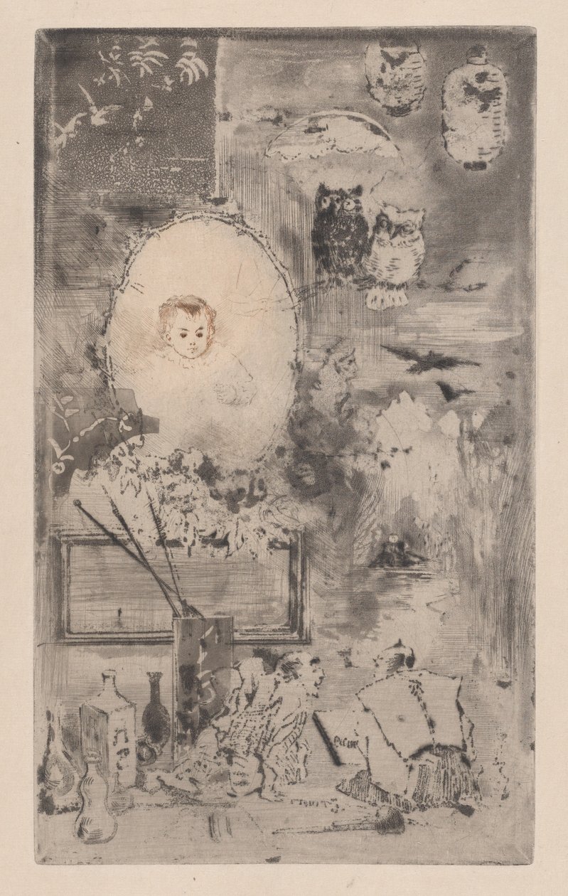 Japonský křest, 1887. od Felix Hilaire Buhot