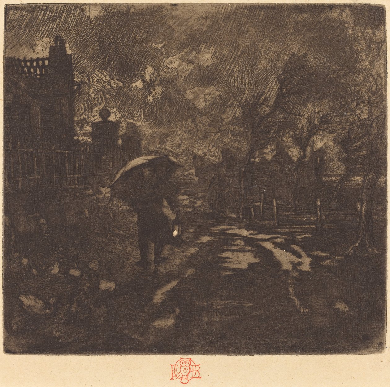 The Angelus, c. 1876. od Felix Hilaire Buhot