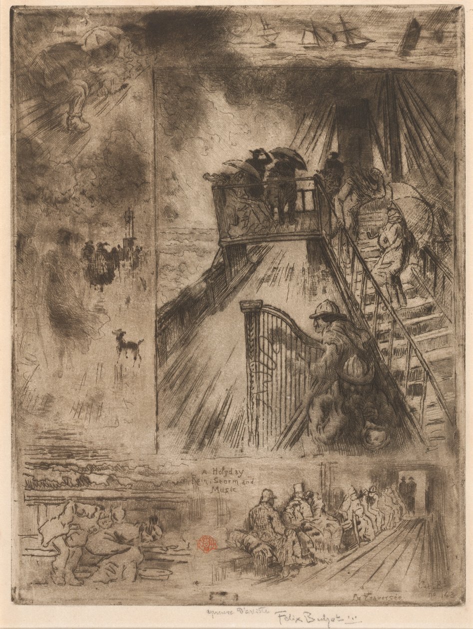 Průchod Průchod, 1879-1885. od Felix Hilaire Buhot
