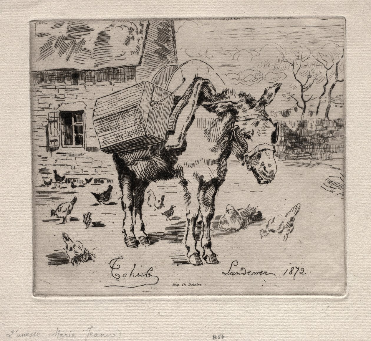 Mezek, Marie-Jeanne, 1872. od Felix Hilaire Buhot