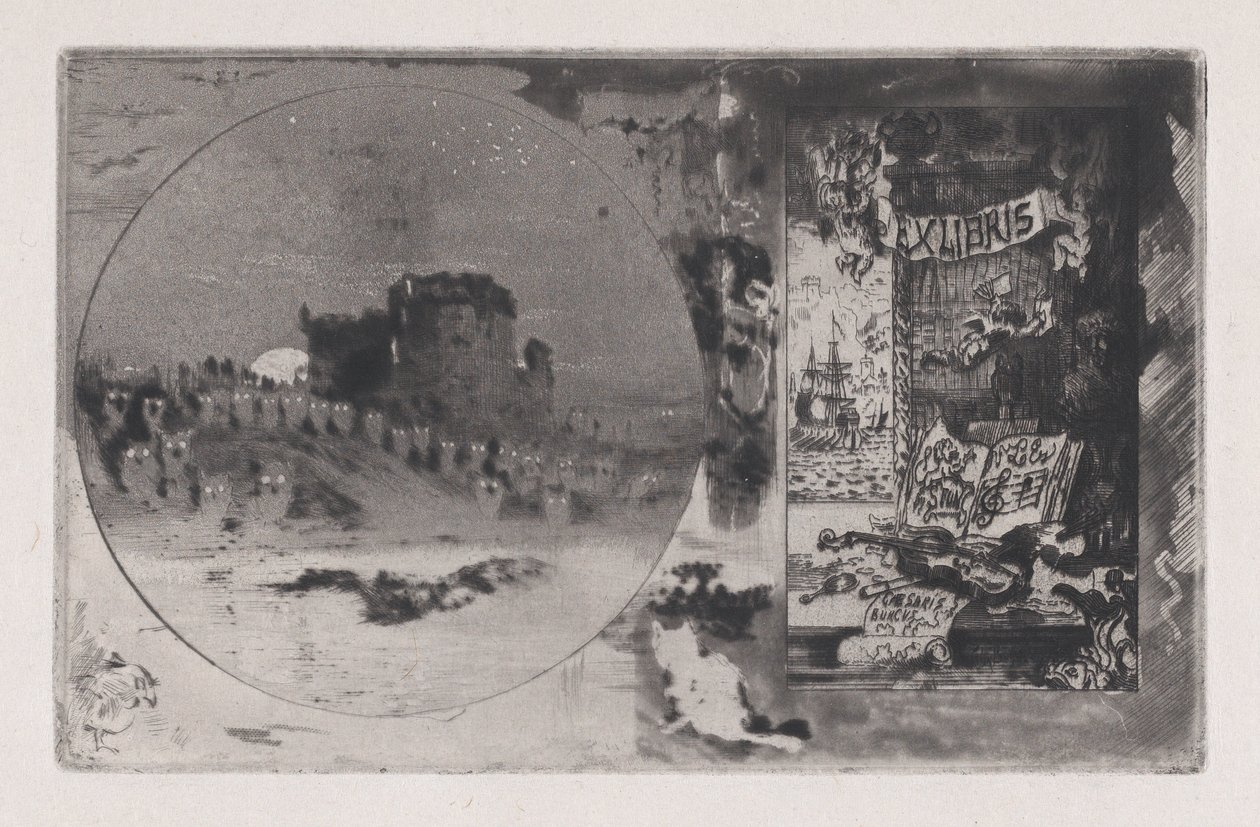 Soví zámek, 1867-98. od Felix Hilaire Buhot
