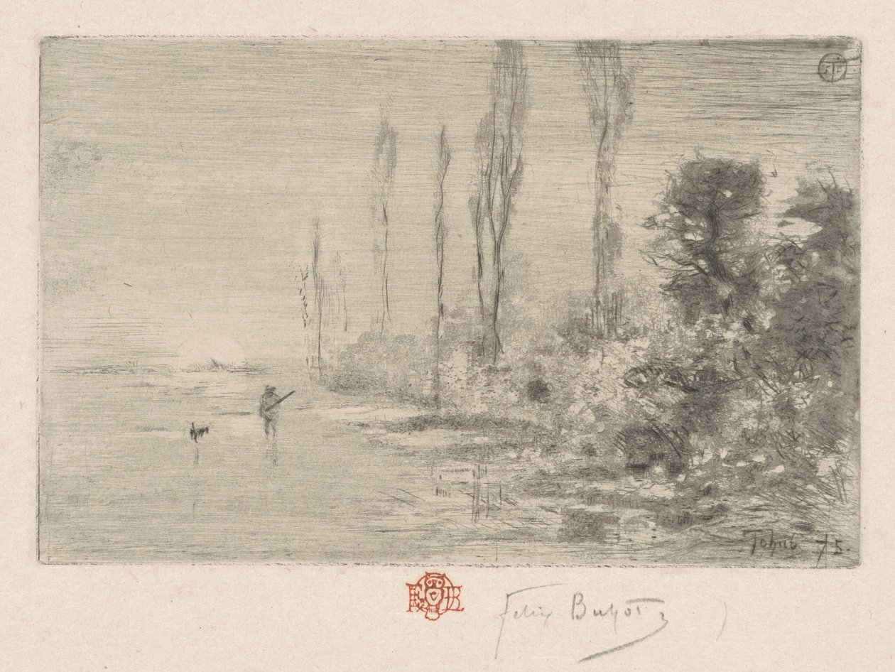 Podzimní ráno, podzimní odpoledne, 1875. od Felix Hilaire Buhot