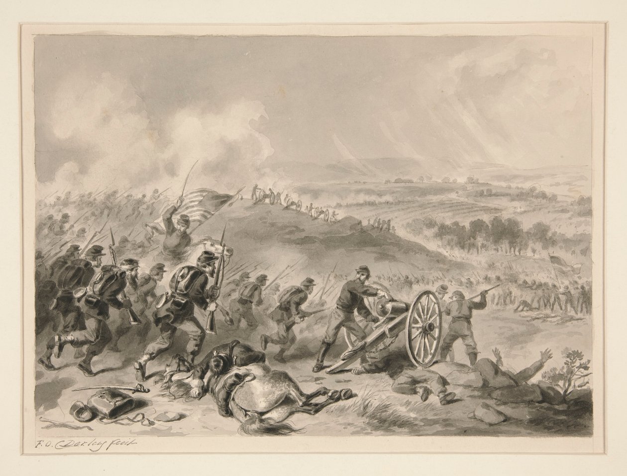 Bitva u Gettysburgu od Felix O. C. Darley