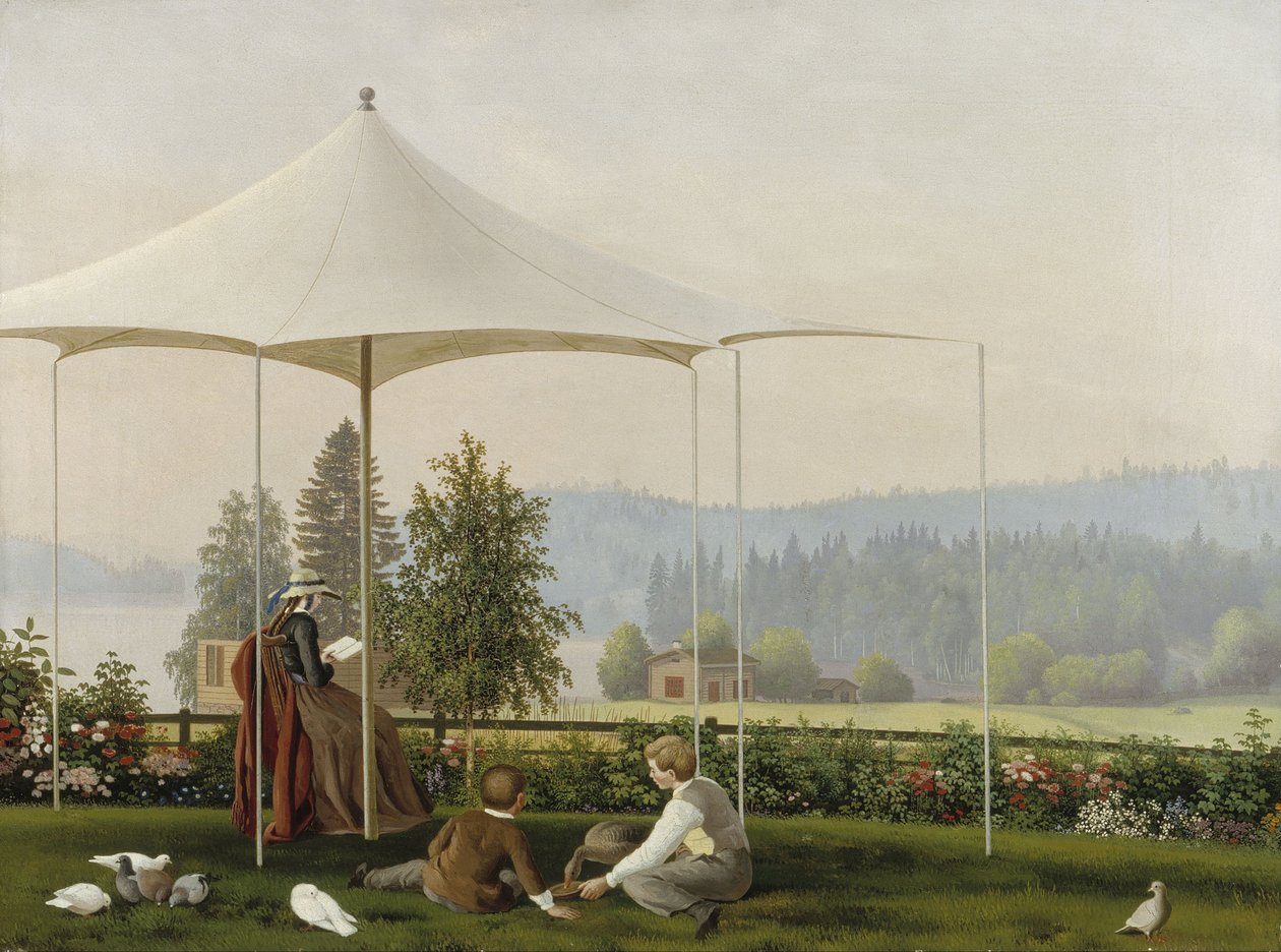 V zahradě Haminalahti od Ferdinand von Wright