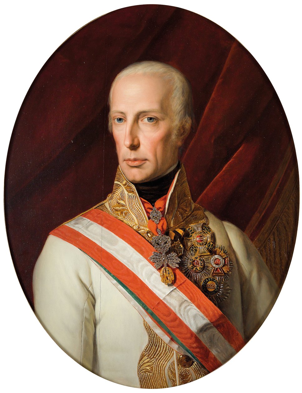 Rakouský císař František I. od Ferdinand Georg Waldmuller