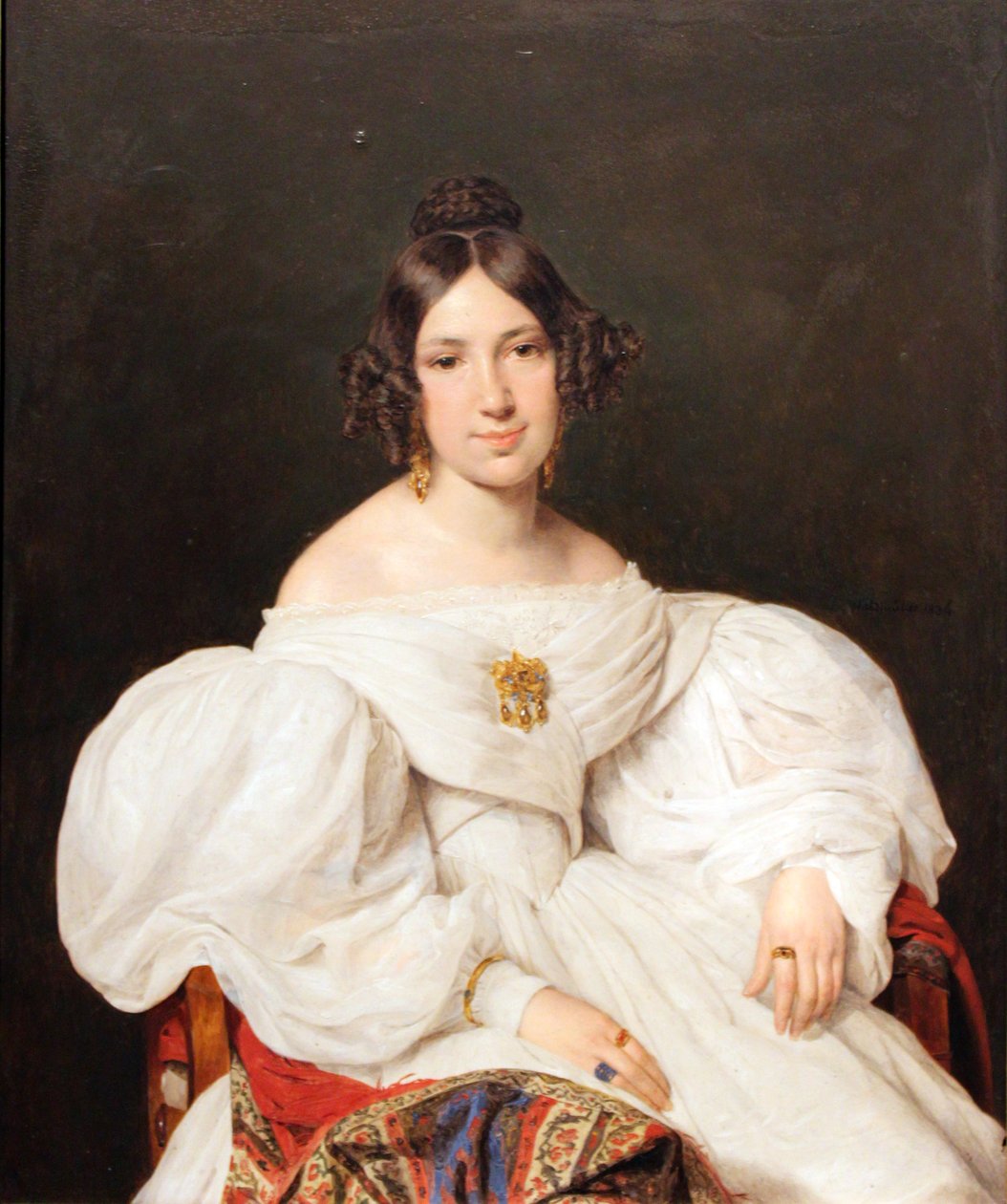 Portrét Louise Mayer (nar. Feldmüller) od Ferdinand Georg Waldmuller