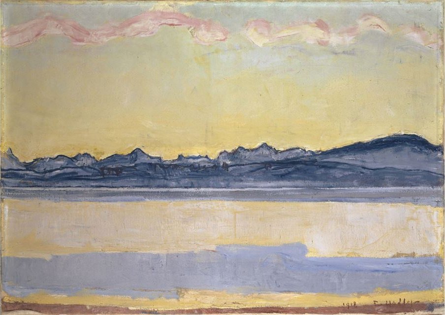 Mont-Blanc s Pink Cloudn od Ferdinand Hodler