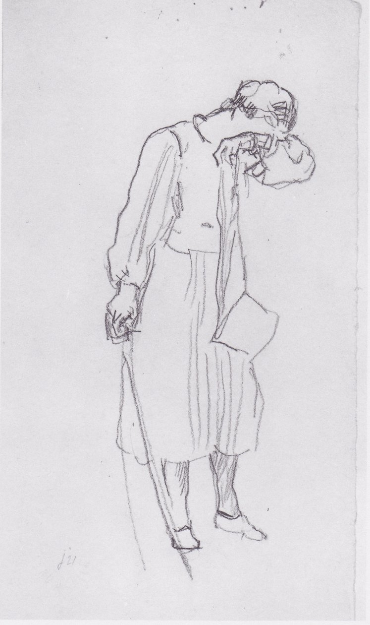 Sbohem ženská postava 1 od Ferdinand Hodler