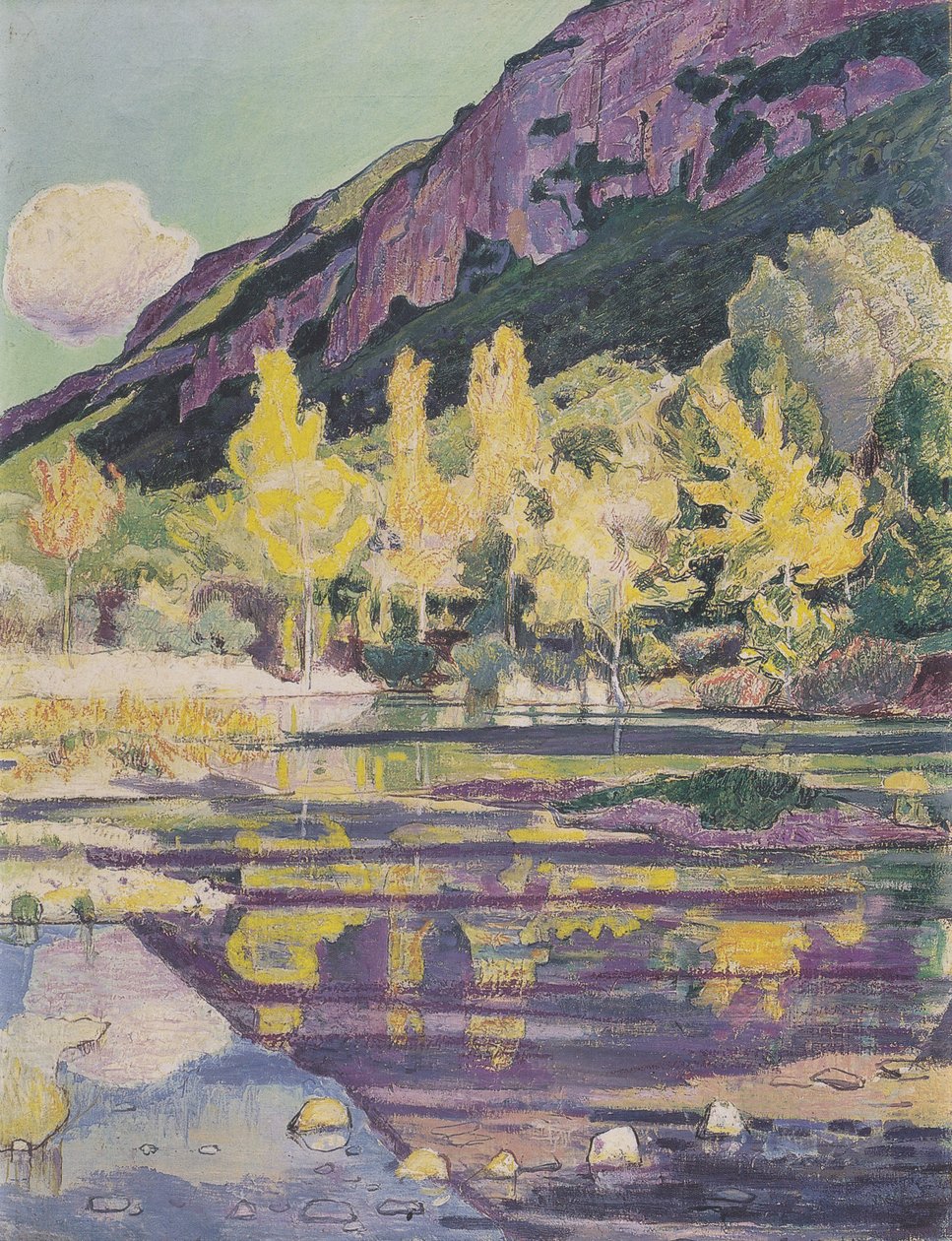 Am Fuss of the Petit Salève od Ferdinand Hodler