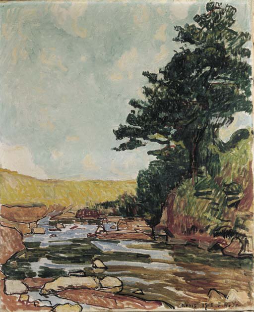 Bach v Nerisu od Ferdinand Hodler