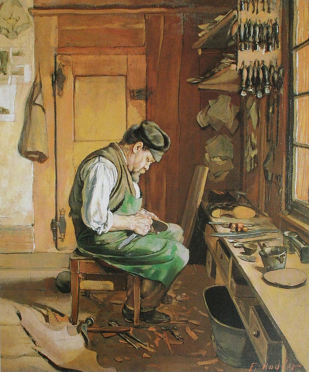 Švec od Ferdinand Hodler