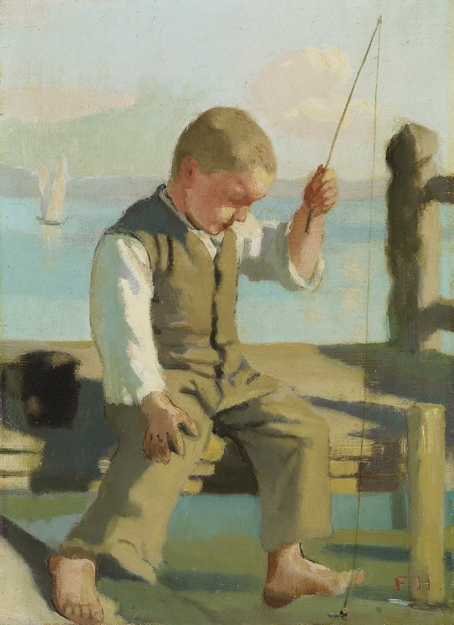 Malý rybář od Ferdinand Hodler
