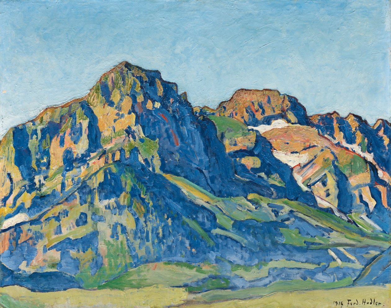Die Dents Blanches od Ferdinand Hodler