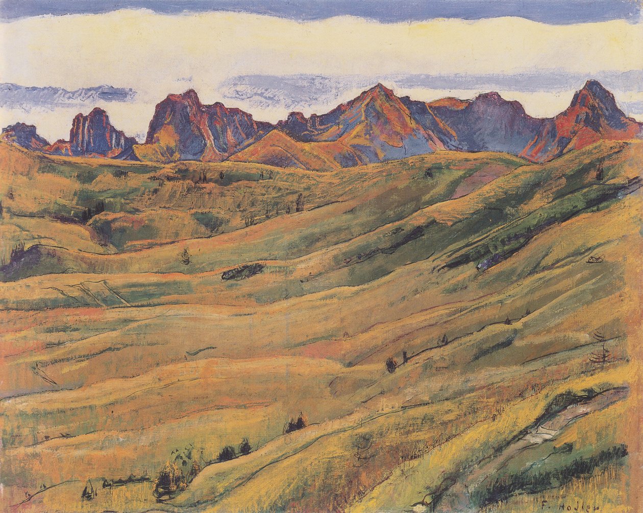 Řetězec Gantrisch od Ferdinand Hodler