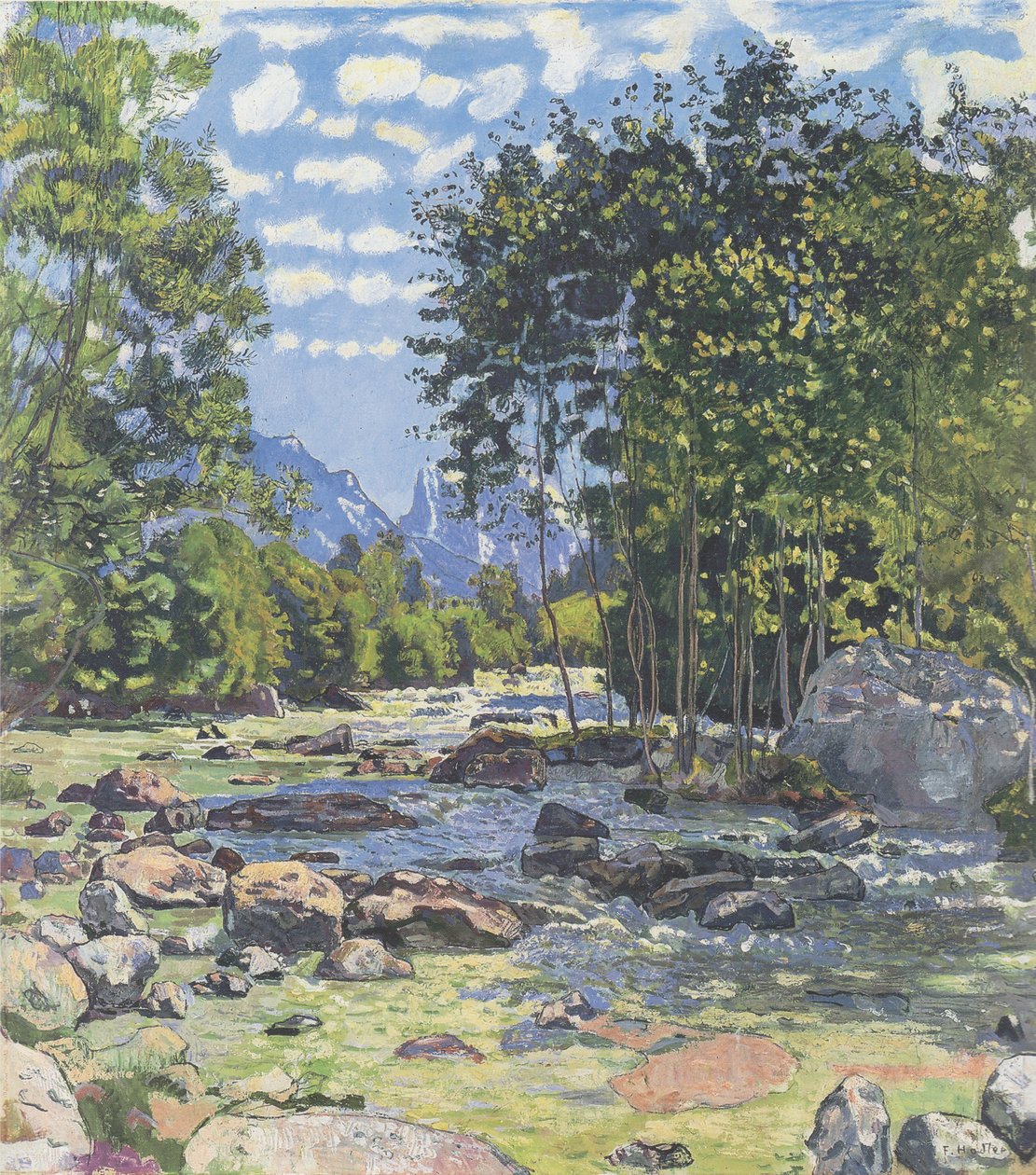 Černá Lütschine od Ferdinand Hodler