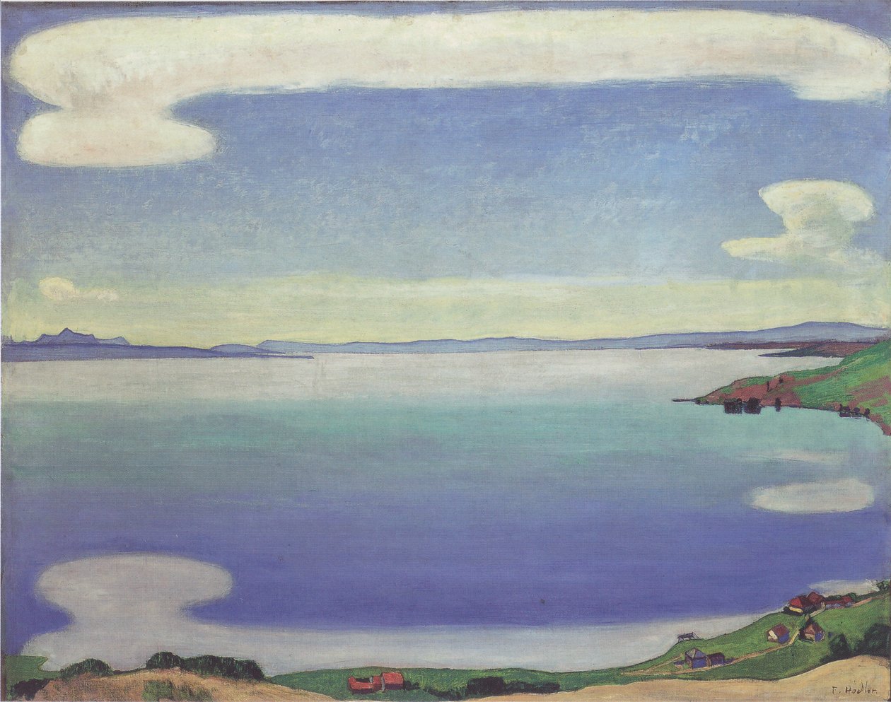 Ženevské jezero z Chexbres od Ferdinand Hodler