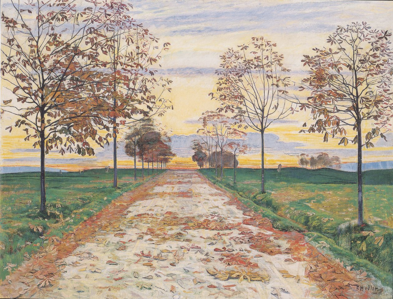 Podzimní večer od Ferdinand Hodler