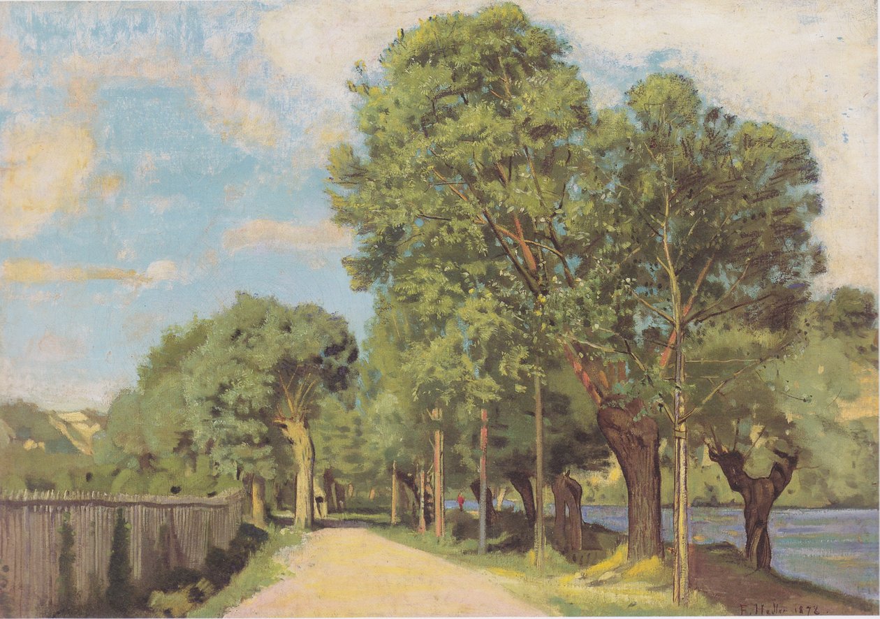 Krajina na křižovatce poblíž Ženevy od Ferdinand Hodler