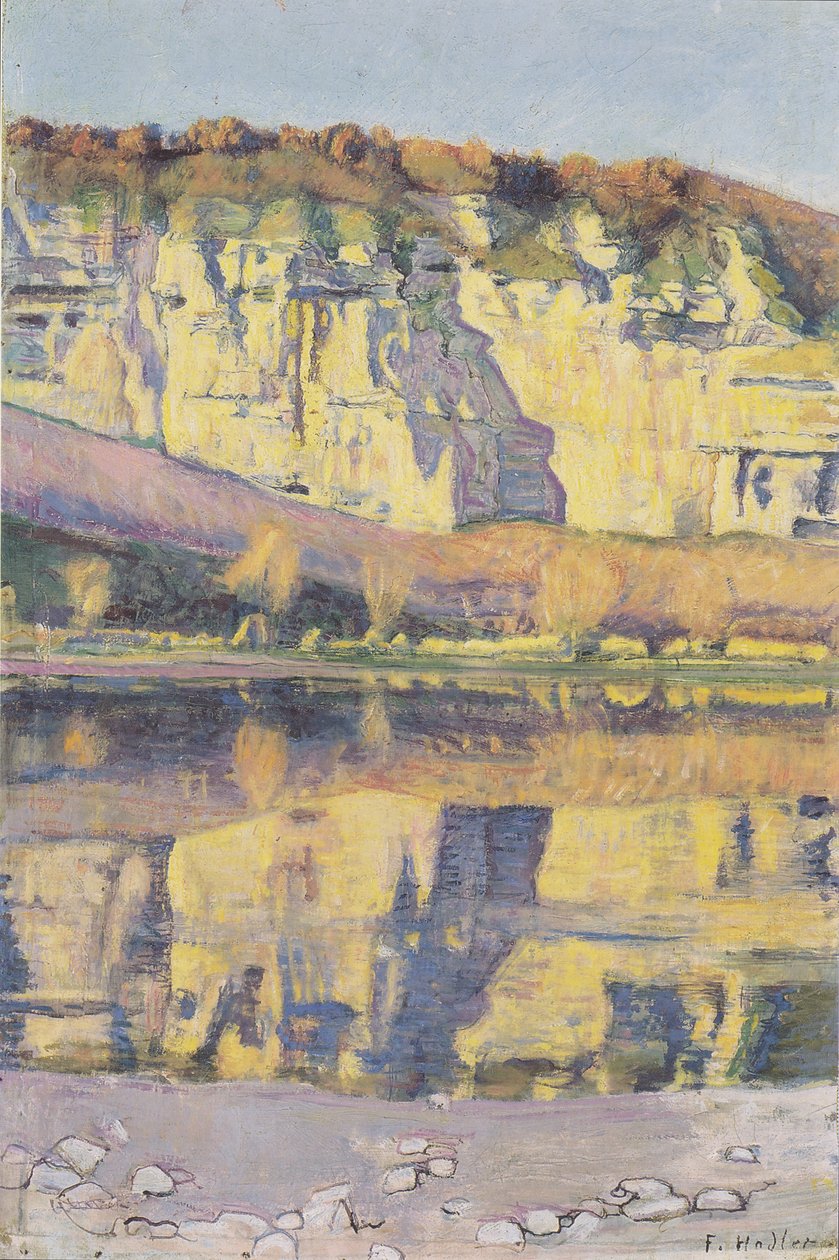 Večírek na Rhôně od Ferdinand Hodler