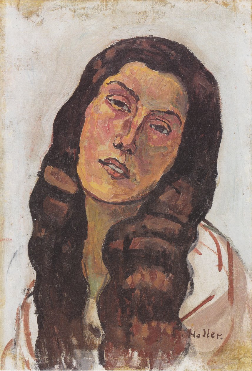 Valentine Godé-Darel s rozpuštěnými vlasy od Ferdinand Hodler