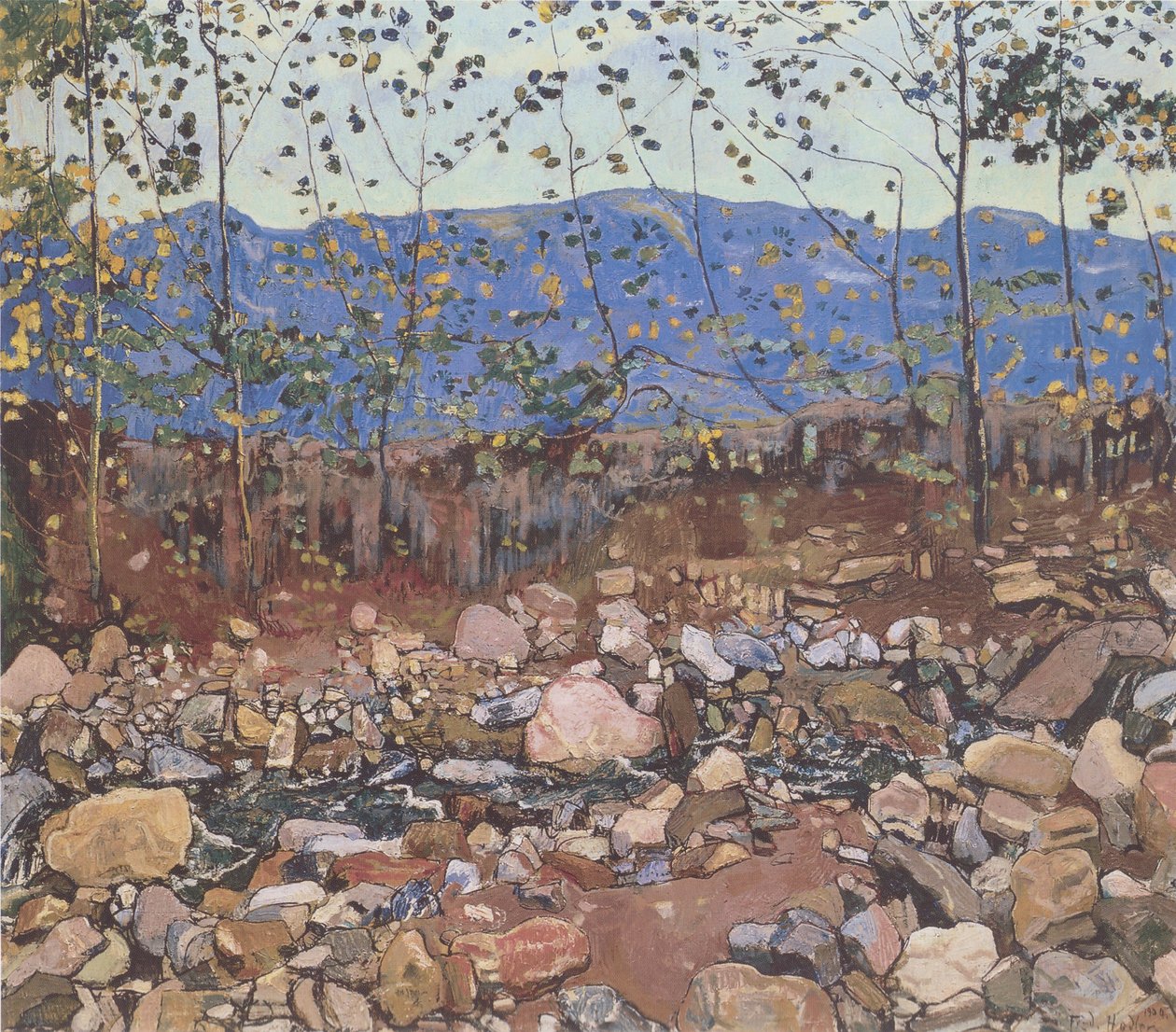 Waldbach poblíž Leissigenu od Ferdinand Hodler