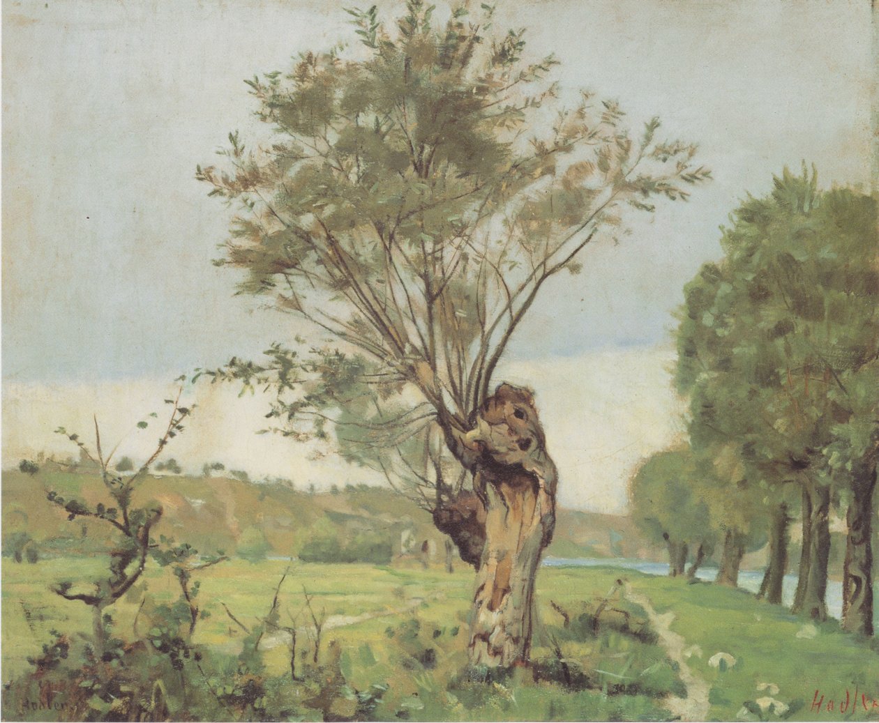 Willows on the Jonction poblíž Ženevy od Ferdinand Hodler