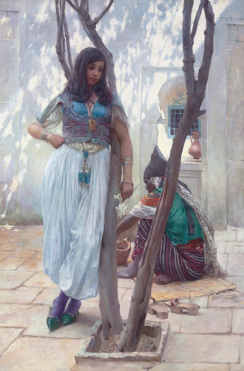 Na nádvoří, Tunis od Ferdinand Max Bredt