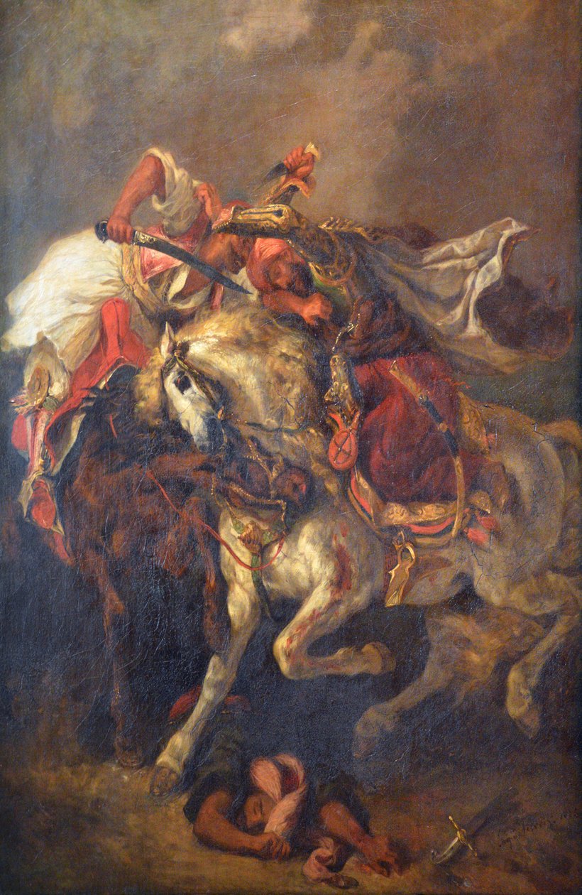 Bitva giaoura a paša od Ferdinand Victor Eugene Delacroix