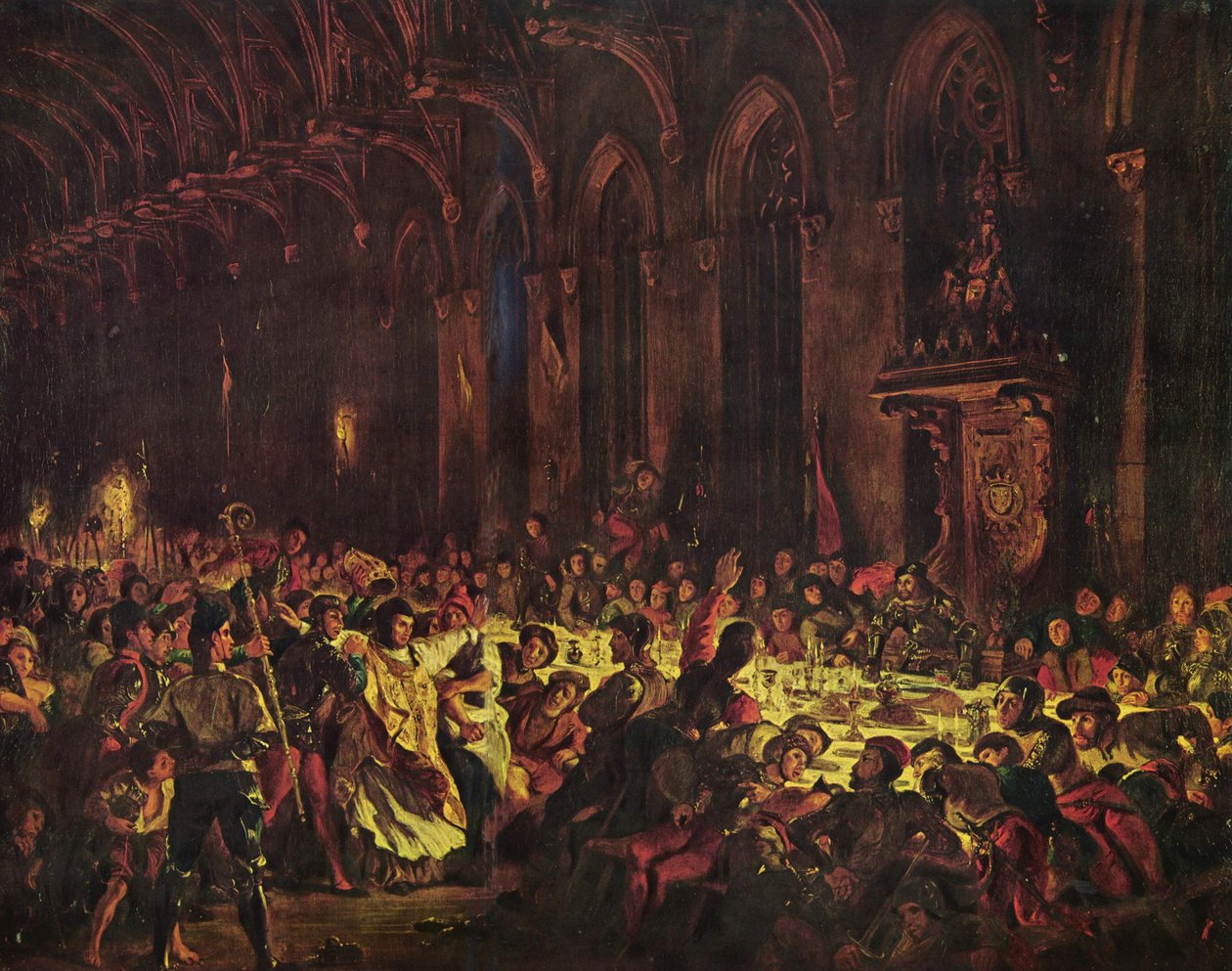 Atentát na biskupa v Lutychu od Ferdinand Victor Eugene Delacroix