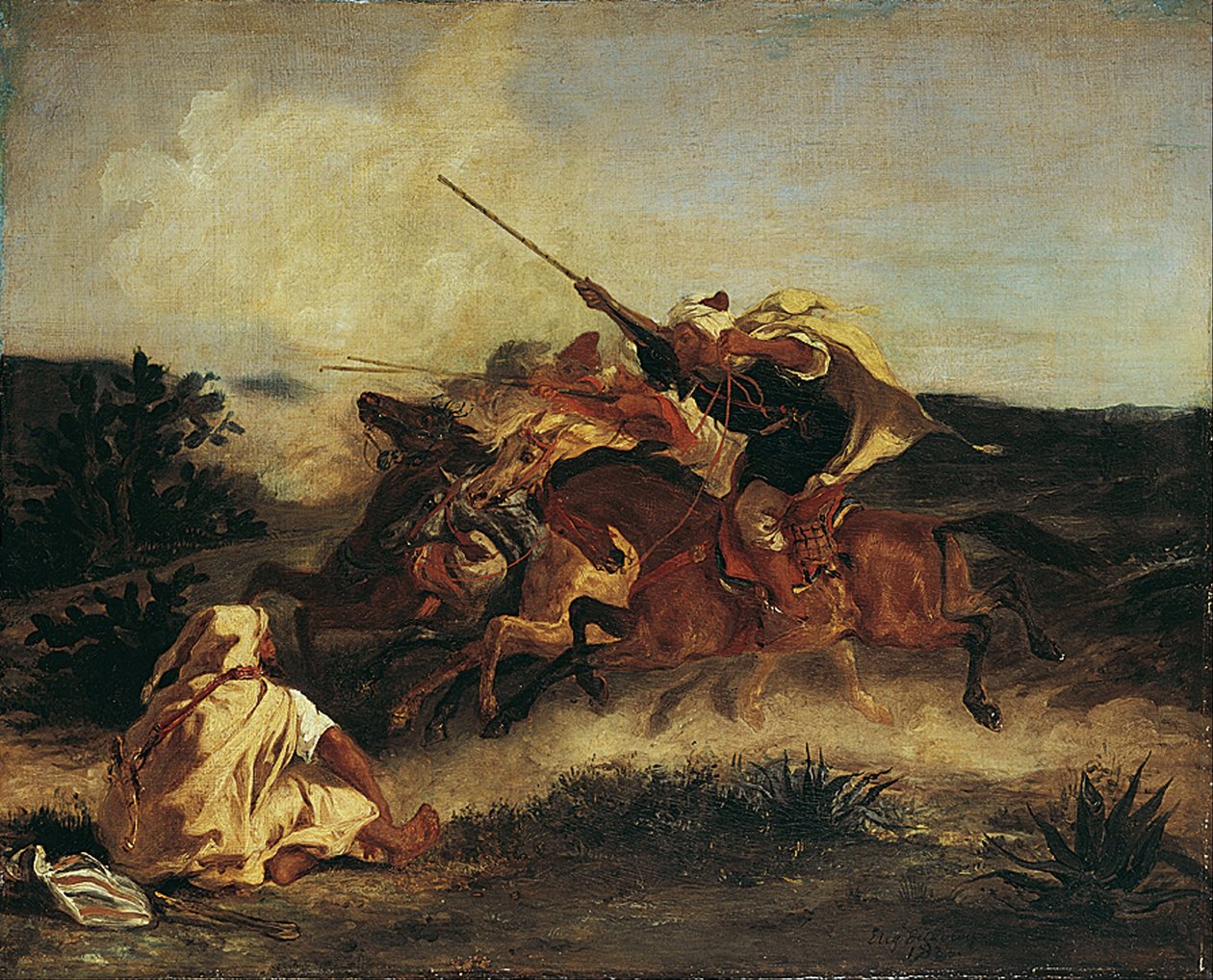 Arabská fantasy od Ferdinand Victor Eugene Delacroix