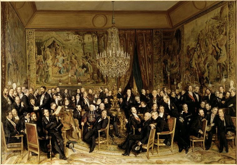 Anglicky: Večer v Louvru s Comte de Nieuwerkerke od Ferdinand Victor Eugene Delacroix