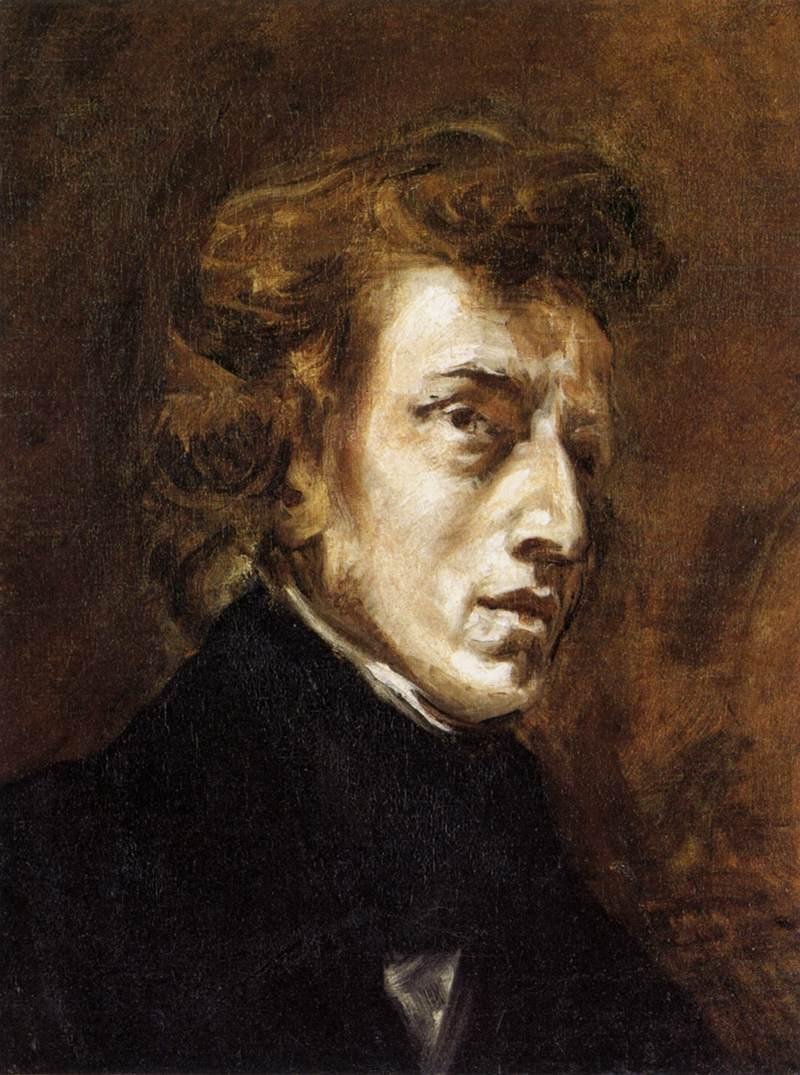 Frédéric Chopin od Ferdinand Victor Eugene Delacroix